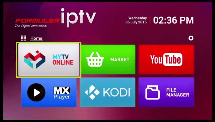 Stream Geo IPTV on Formuler using the MYTVOnline app