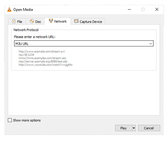 Upload Lynx IPTV M3U Playlist using VLC Media Player