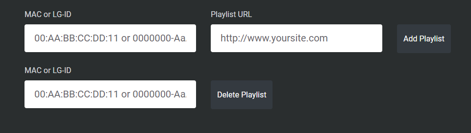 Add M3U Playlist URL