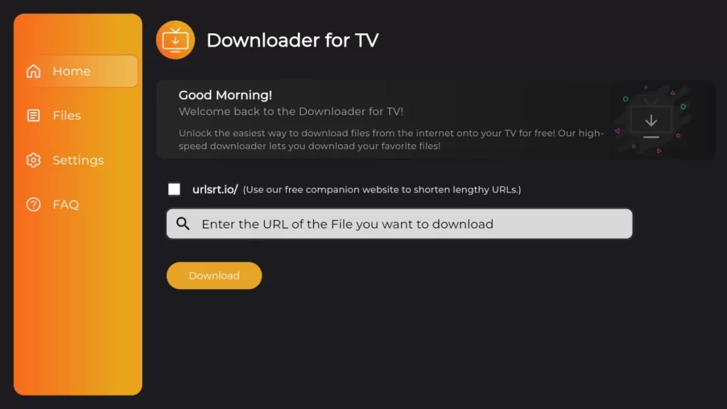 Sideload Markky Streams APK using Downloader for TV