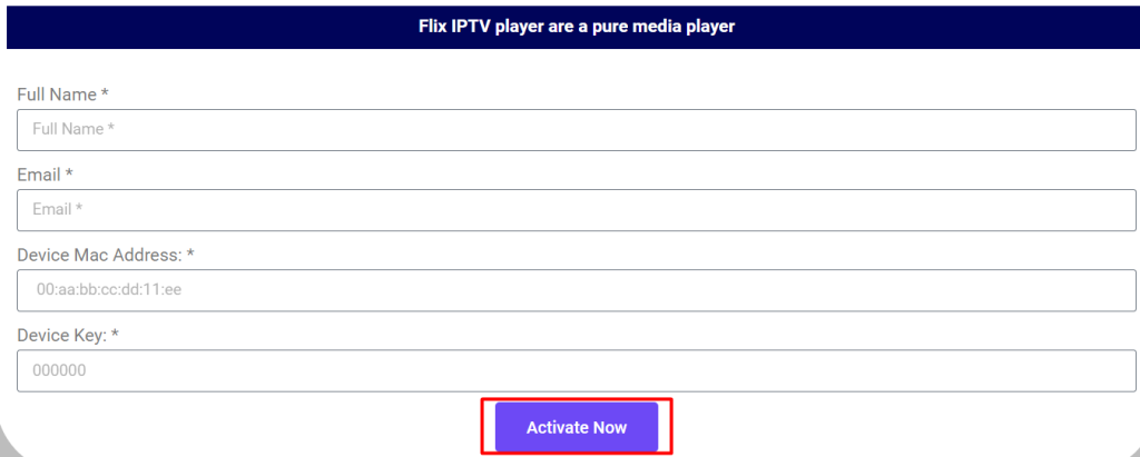 Flix IPTV website