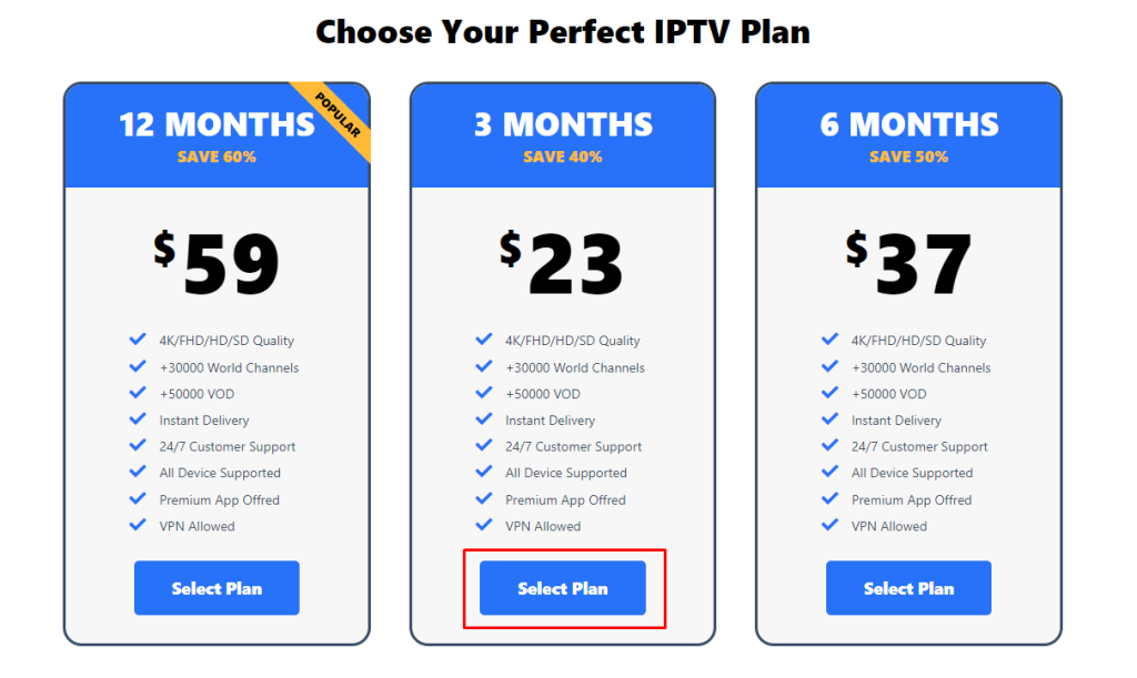 Pick a subscription plan