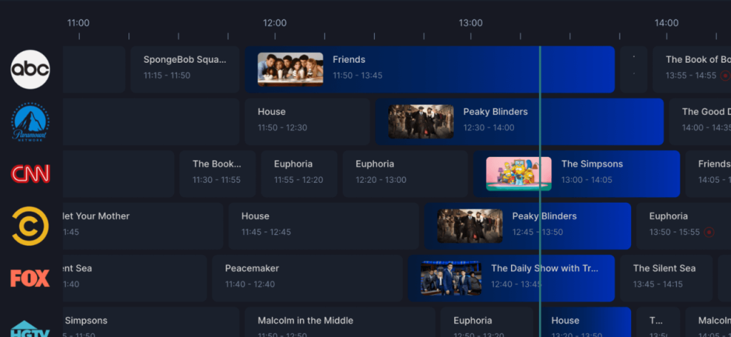 EPG interface