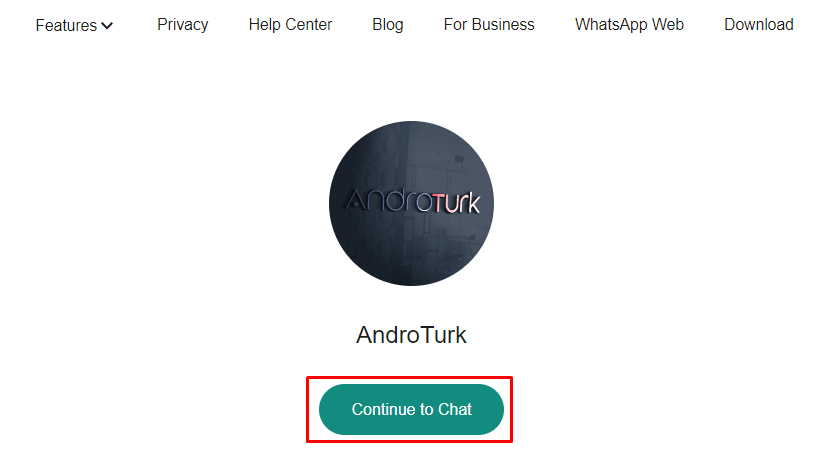 Click the Continue to chat button