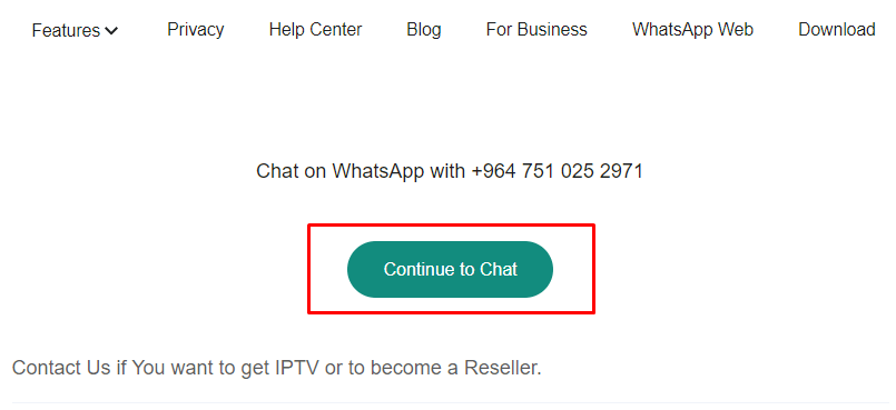 Forever IPTV - Continue to chat