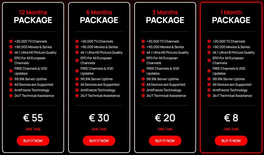 Greek IPTV Packages