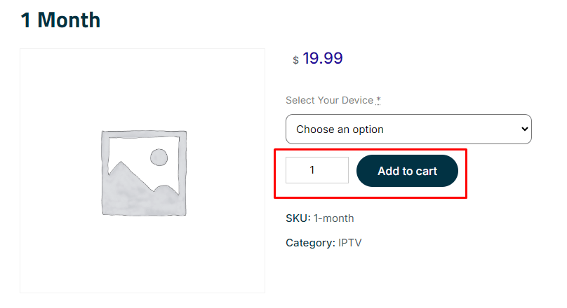 IPTV Right - Add to cart