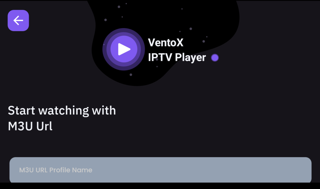 Provide the playlist credentials to stream IPTV on JVC TV