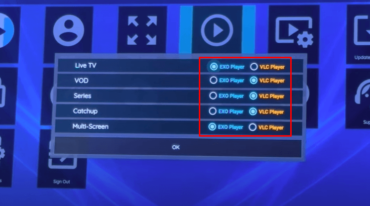 Change Player settings to fix XCIPTV not working issue