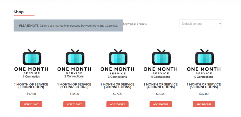 Outlaw IPTV plans