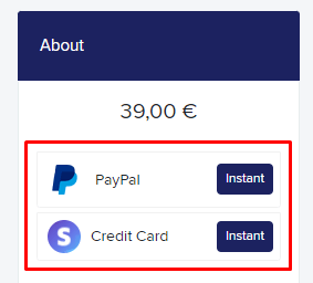 Choose payment method