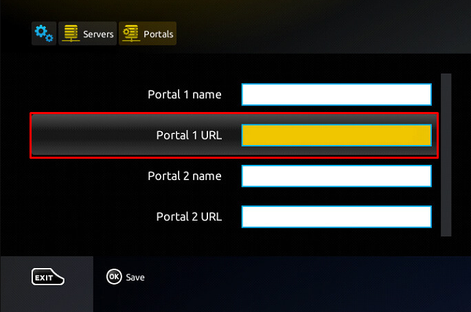 Add the Port URL to watch IPTV on Infomir device