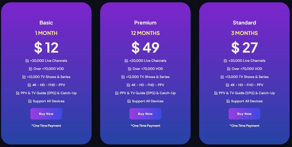 Polar Bear IPTV Pricing