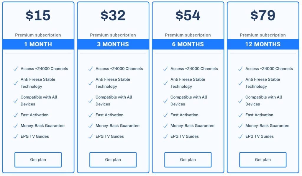 Tribe IPTV plans