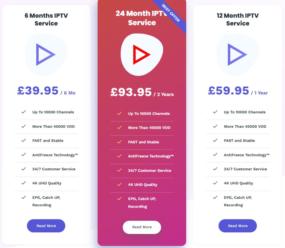 Blaze IPTV plans