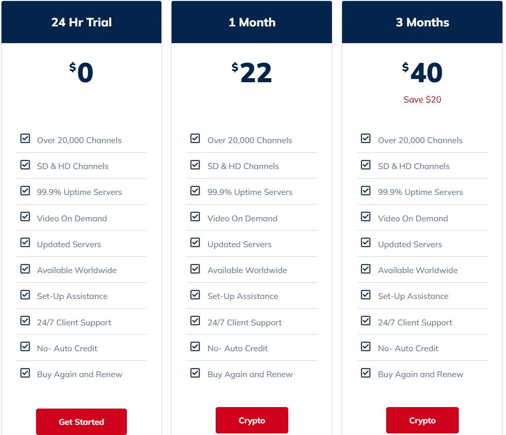 Lex IPTV packages