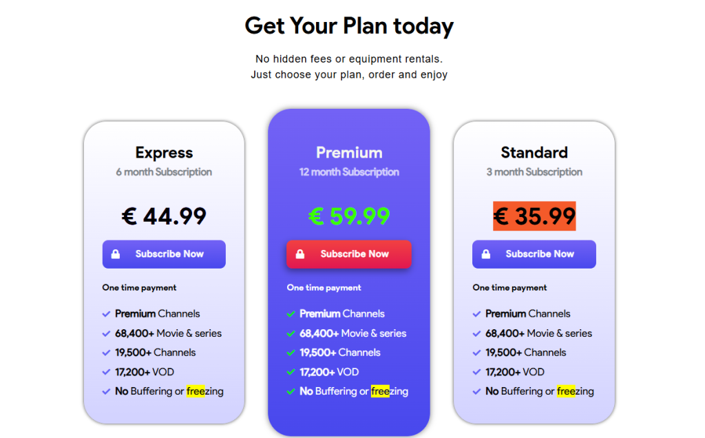 Subscription Plans